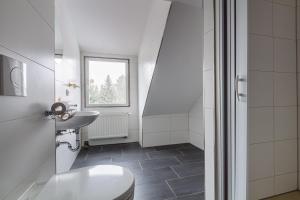 Koupelna v ubytování Pension für Monteure in Leipzig