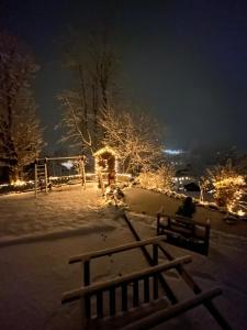 Ferienwohnung mit Aussicht v zimě
