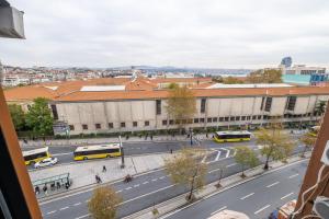 a view of a city street with buses at Suite Rooms By Vvrr in Istanbul