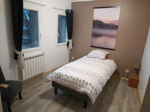 Кровать или кровати в номере Maison 4 chambres proche Etretat