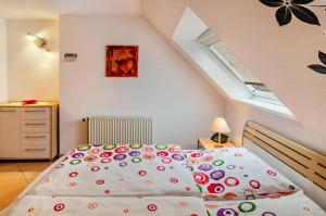 Кровать или кровати в номере Ferienhaus Gerken Amselnest