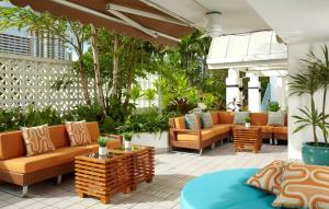 Zona d'estar a Oasis Hotel Waikiki