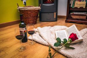 Nápoje v ubytování Casa Rural Aguas Frías I