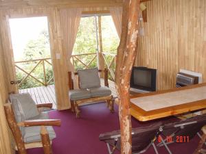 Et sittehjørne på Cabañas el Bosque Patagónico