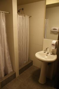 阿雷基帕的住宿－阿雷基帕旅館，一间带水槽和淋浴的浴室
