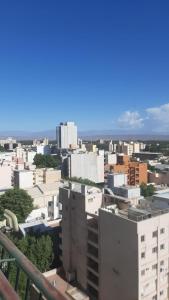 a view of a city from a building at Depto a mt de Plaza 25 de Mayo in San Juan