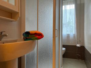 a bathroom with a sink and a toilet at Giovanna in Rosolina Mare +12 photos