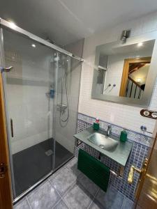 Phòng tắm tại Villaduranchi