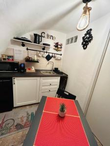 Kuchyň nebo kuchyňský kout v ubytování Cantovì
