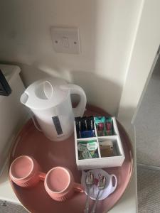 Coffee and tea making facilities at Beautiful Double Room