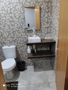 Koupelna v ubytování IDEAL HOTEL