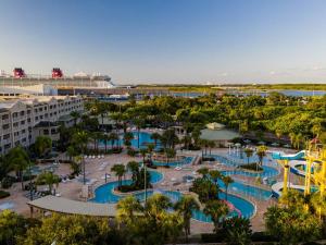 an aerial view of a resort with a water park at Holiday Inn Club Vacations Cape Canaveral Beach Resort in Cape Canaveral