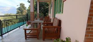 Balkón nebo terasa v ubytování The Moon Light Home stay