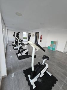 Centrul de fitness și/sau facilități de fitness de la Acogedor departamento con una excelente ubicación