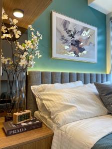 Postel nebo postele na pokoji v ubytování Family suite by SMDC fame residence 5 mins to Shaw mrt,megamall,ortigas