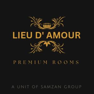 a luxury logo with a crown on a black background at Lieu D Amour in Srinagar