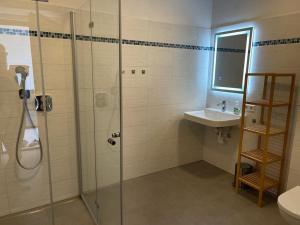 Kúpeľňa v ubytovaní Ferienwohnung Seestern-Mondsee