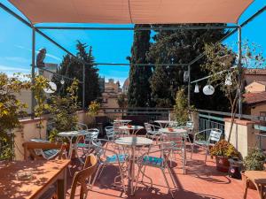 Balkón alebo terasa v ubytovaní Ostello Bello Firenze