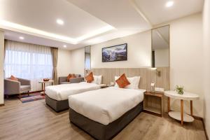 Letto o letti in una camera di Hotel Sabrina, Kathmandu