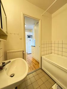 Koupelna v ubytování Lägenhet i centrala Lidköping - MyHostel