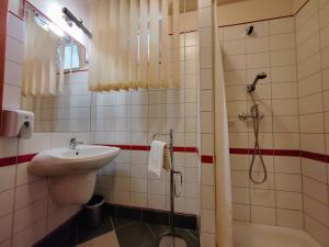 A bathroom at Hévíz Apartman Hévíz