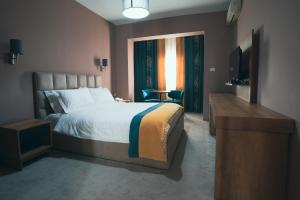 Postel nebo postele na pokoji v ubytování Hotel Eder