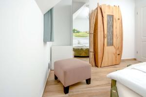 Postel nebo postele na pokoji v ubytování Ferienwohnung Heuschober