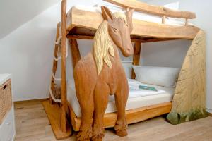 Postel nebo postele na pokoji v ubytování Ferienwohnung Heuschober