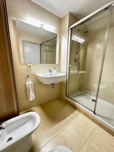 Kúpeľňa v ubytovaní Melis Mar - Apartamento con vistas en Pals
