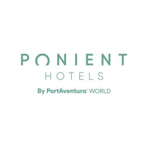 a book cover of the ponent hotels by pervenentner world em Ponient Pirámide Salou by PortAventura World em Salou
