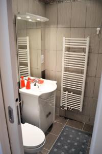 Kylpyhuone majoituspaikassa Business Class Ruterra Suite