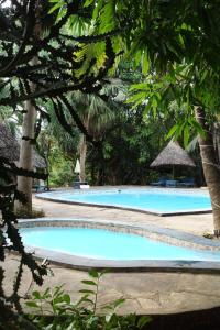 The swimming pool at or close to Diani Peaceful Garden