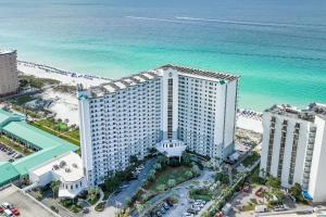 an aerial view of a hotel on the beach at Pelican Beach Resort by Panhandle Getaways in Destin
