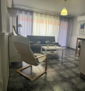 Posezení v ubytování Apartamento en los Gigantes con vistas al mar