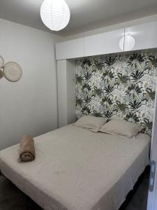 Mini house jaccuzi campagne proche mer&lac tesisinde bir odada yatak veya yataklar