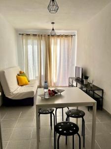Posezení v ubytování Apartamento con vistas al mar