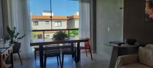 Ruang duduk di Buraquinho I Villas Praia Moderno e Aconchegante