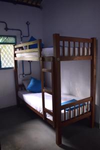 2 beliches num quarto com uma janela em Chill House Hostel em Anuradhapura