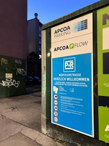 een bord voor araxico parkeren in een straat bij Wohnung in Schlachthausgasse in Wenen