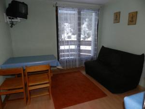 Χώρος καθιστικού στο Studio cabine proche pistes avec balcon, ascenseur et casier à skis - FR-1-557A-55