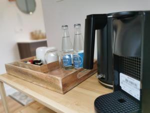 Kuchyň nebo kuchyňský kout v ubytování B&B Lili's Tuin