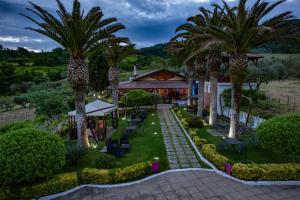 皮佐的住宿－索拉戈博爾戈Il酒店，棕榈树度假村的空中景致