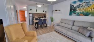 A seating area at Wonderful seaview apartment - Los Cristianos