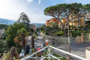 a view from a balcony of a street with buildings at Casa Gelsomini by PortofinoVip in Santa Margherita Ligure