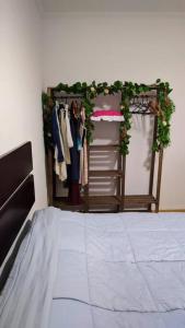 Cama ou camas em um quarto em Apartamento aconchegante no bairro Nova Petrópolis