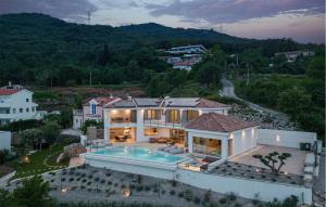 an aerial view of a house with a swimming pool at 3 Bedroom Cozy Home In Bregi in Breza