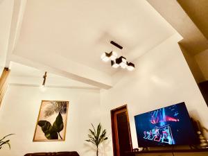 TV a/nebo společenská místnost v ubytování Tranquil Villa - Studio Room with Kitchenette + 4 fotografie