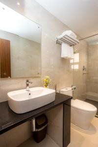 Koupelna v ubytování Kailash Boutique Hotel