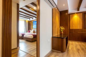 Letto o letti in una camera di Kailash Boutique Hotel