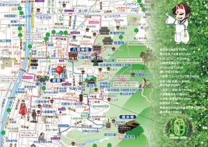 京都市にあるINA HOUSE GIONのディズニーランドリゾート地図